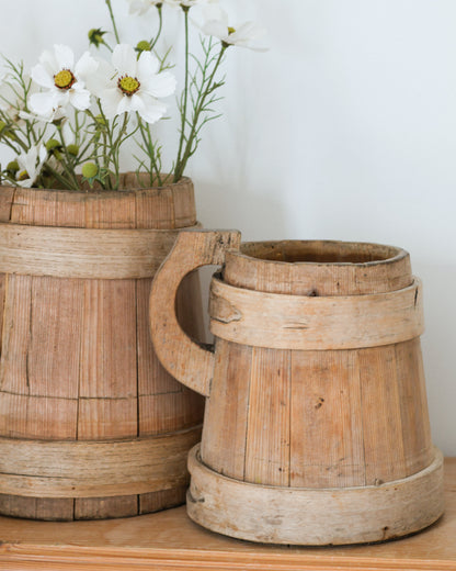 Antique Primitive Handcrafted Folk Art Jugs