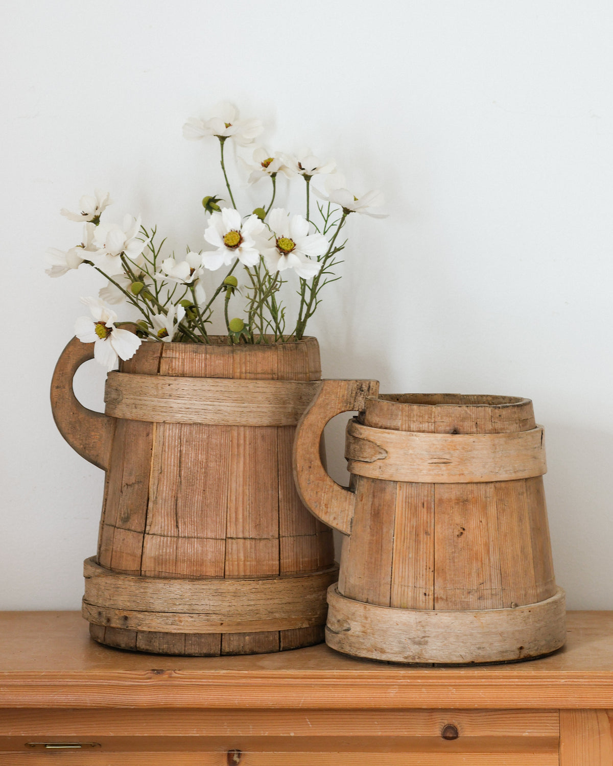 Antique Primitive Handcrafted Folk Art Jugs