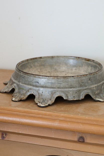 Antique French Cast Iron Spittoon / Crachoir